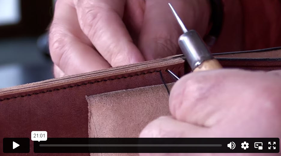 Armitage Leather classic Knife Sheath Stitching