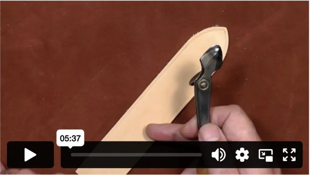 Online Leatherwork Tuition. Beginners – Secrets from the Workshop Creasing Leather