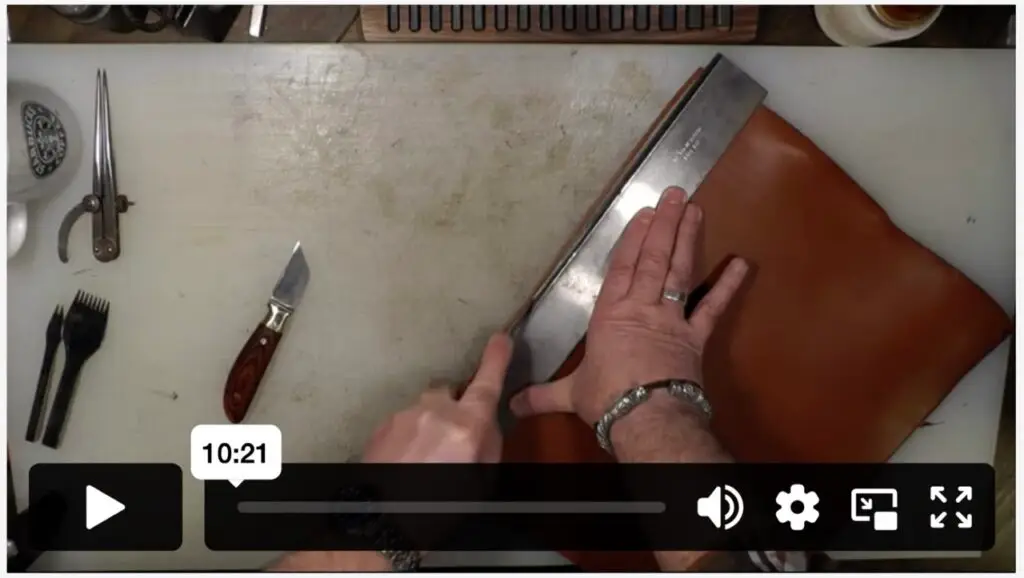 Online Leatherwork Tuition. Beginners – Secrets from the Workshop Cutting Leather