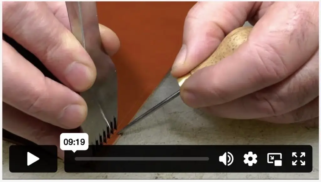 Online Leatherwork Tuition. Beginners – Secrets from the Workshop How to use a pricking iron