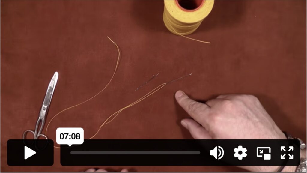 Armitage Leather Threading a Needle