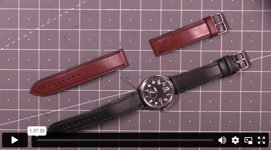 Armitage Leather Tapered watch Strap