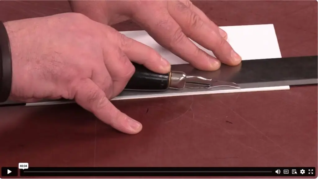 Cutting a Straight Line