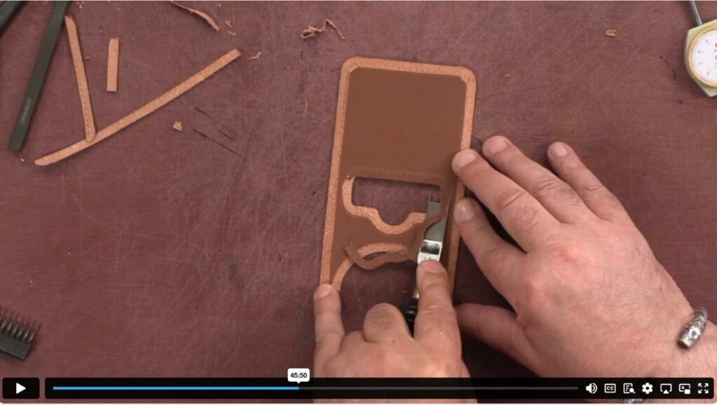How to skive Leather